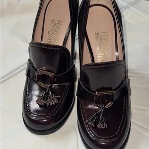 Salvatore Ferragamo Women's Dark Brown Tassel Loafers
